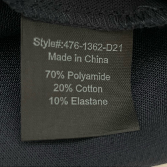 Jenni Kayne Slim Ankle Trouser Pants Navy Side Zip Size 8 - Picture 10 of 14